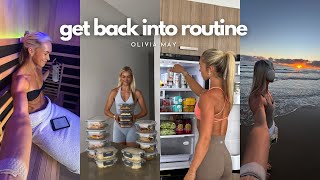 rebuilding my routine | meal prep, morning routine, training split, recovery… post cyclone
