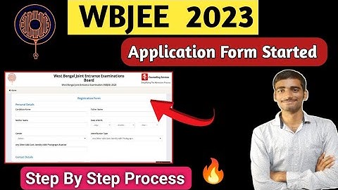 Wbjee 2023  Application form released |How to register ? | Step By Step Process