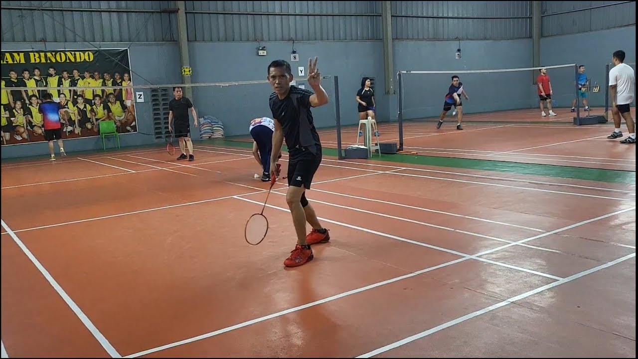 Badminton Queueing - Rafael & Antonio Bayot Jr. vs Arvz & Kim ...