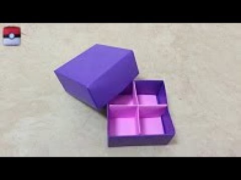 Origami 종이접기 (사각 상자) pliage de papier おりがみ 색종이접기  折纸 оригами  摺紙  折り紙 اوريغامي