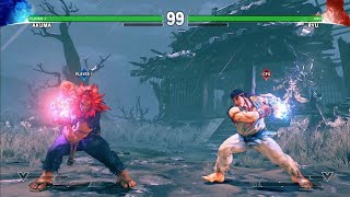 street fighter V akuma vs ryu screenshot 1