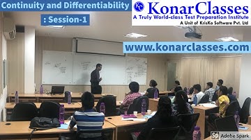 www.konarclasses.com : Continuity and Differentiability - Session-1