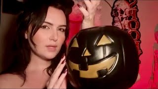 ASMR 90s mom gets you a Halloween treat (talking, personal attention, candy, tapping, unboxing)