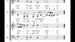 Video thumbnail of "Josquin Desprez - In te domine speravi (score)"