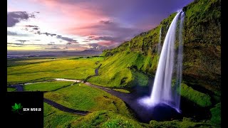 Top Best | Nature Landscape Waterfall | Clouds Sky Mountain Summer | Forest Tree | River | Sunset |