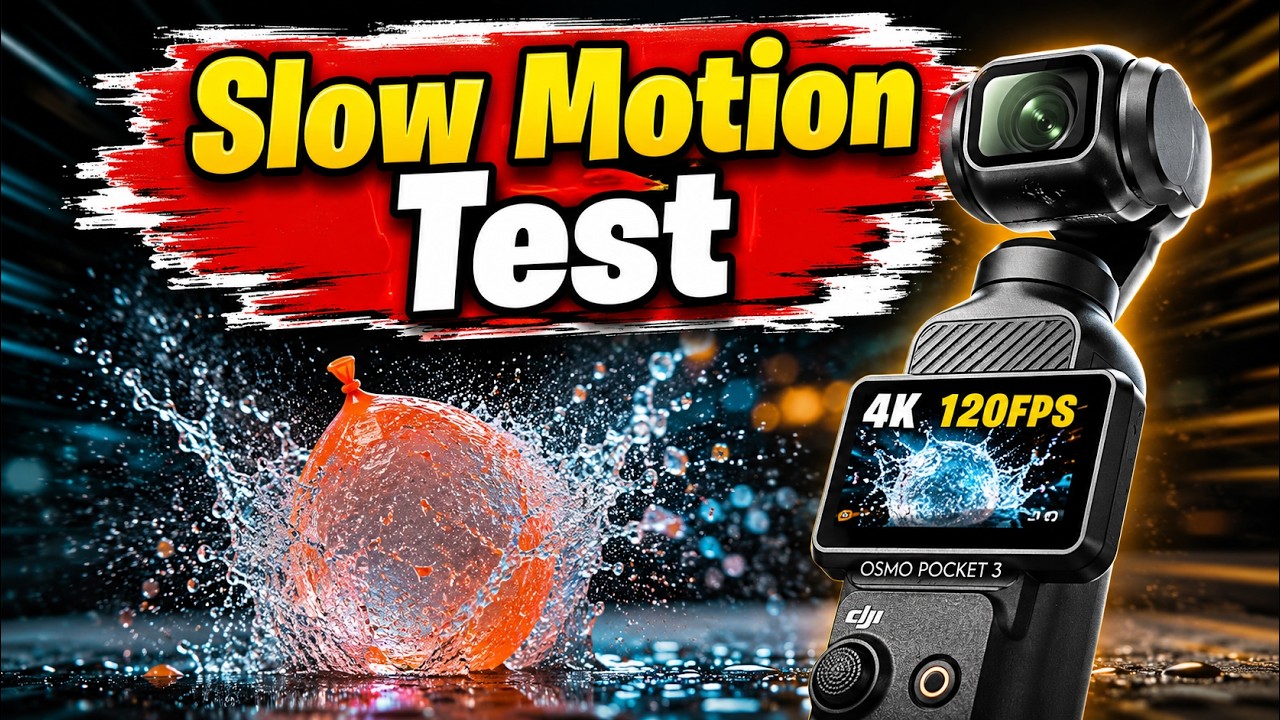 Osmo pocket 3 slow motion test tutorial real footage in 4k 120fps