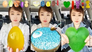 Asmr Eating Emoji Foods 🍭🧋🍿🥑🍓🍉🥑🍰🥩🍅🍦 Relaxing Tiktok Food _ Satisfying