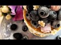 青いブルーベリーパンケーキの作り方【100円粘土でスイーツデコ】How to make blue pancakes