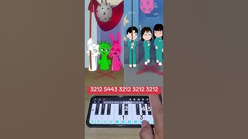Squid Game Trap Sprunki vs Squid Game ‪@SkinnyPale‬ - Piano Tutorial