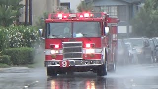 San Diego Fire E9 & Rural/Metro M2 Responding