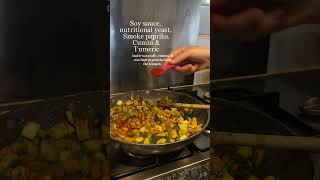 High protein &amp; fibre savoury vegan breakfast meal prep #wfpb #highproteinvegan #veganbreakfast