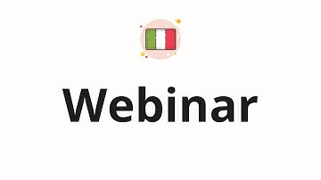 How to pronounce Webinar