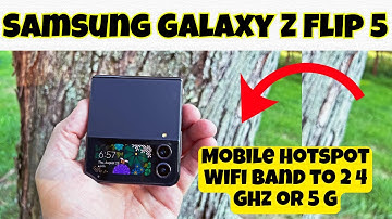 Samsung Galaxy Z Flip 5 Mobile Hotspot WiFi Band to 2 4 GHz or 5 G || How to set mobile hotspot
