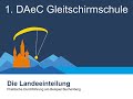 Landeeinteilung für Gleitschirme - die praktische Durchführung am Beispiel Buchenberg im Ostallgäu.