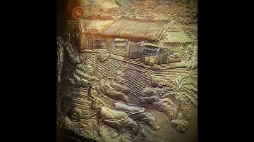 Khung cảnh làng quê trong bức tranh Cội Nguồn Quê Hương #langque #quêhương #tranhcoinguonquehuong