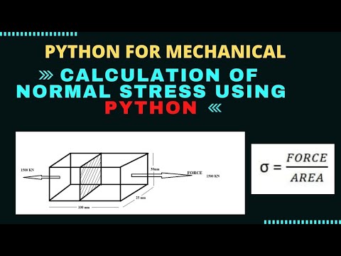 Calculation of Normal stress using Python
