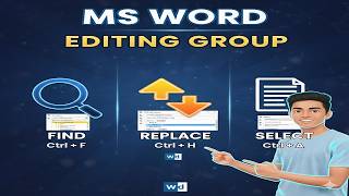 Editing Group Find & Replace + Select of Home Tab in MS WORD| Lecture -14| With Sir Usman Ayub