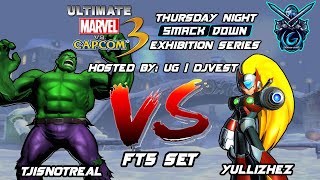 UMVC3 Thursday Night Smackdown Exhibition Series - TJISNOTREAL VS Yullizhez FT7 Set Rocky 3