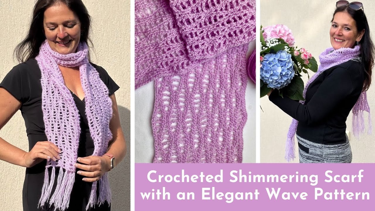 アクセサリーその他 Nodress X RoomSERVICE888 Crocheted Scarf 💗 Crocheted shimmering scarf with an elegant wave pattern
