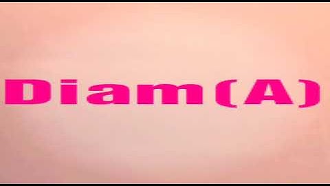 Metric space | Diameter in a metric space