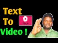 Text Se Video Kaise Banaye | AI Se Video Kaise Banaye | Text To Video 😲