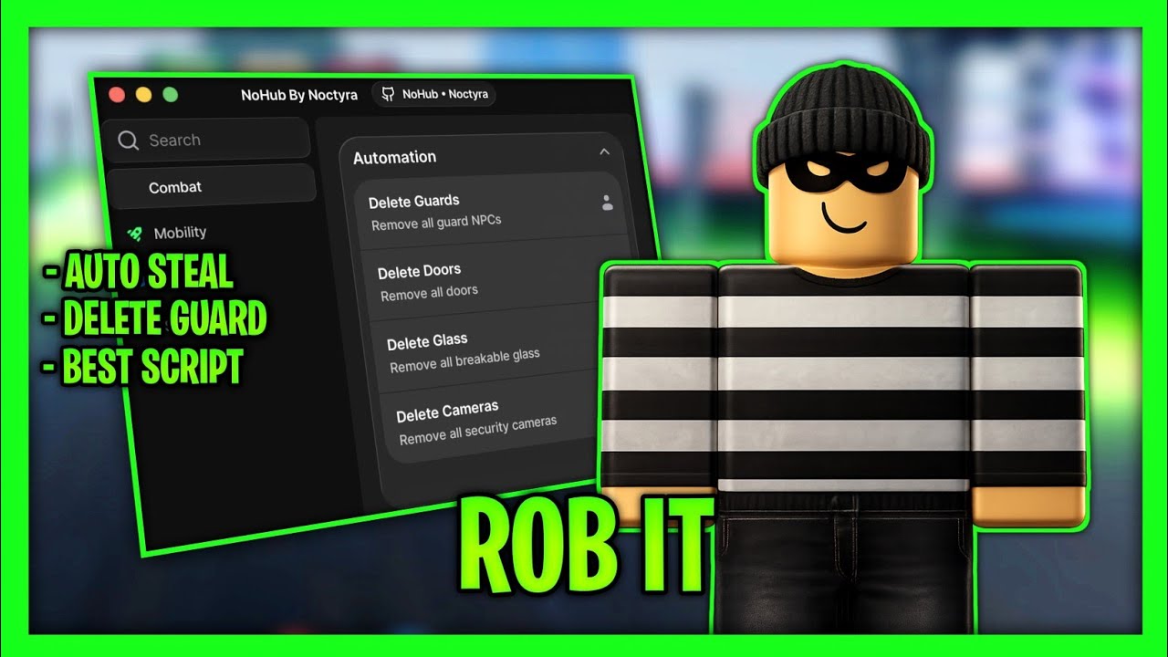 *NEW* Best Rob It Script - Instant Steal, Delete Guard, Auto Fight And Many More 