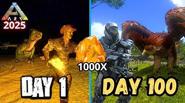 SURVIVING 100 DAYS ON ARK MOBILE 2.0 IN 2025 (EPISODE 9 DAY 80 TO 90)