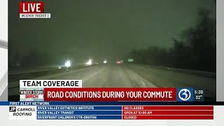 VIDEO: Road conditions deteriorate in southeastern CT