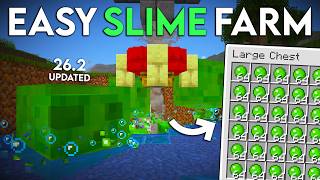 NEW UPDATED Minecraft 26.2 Slime Farm Tutorial | 7000 Slime Balls Per Hour