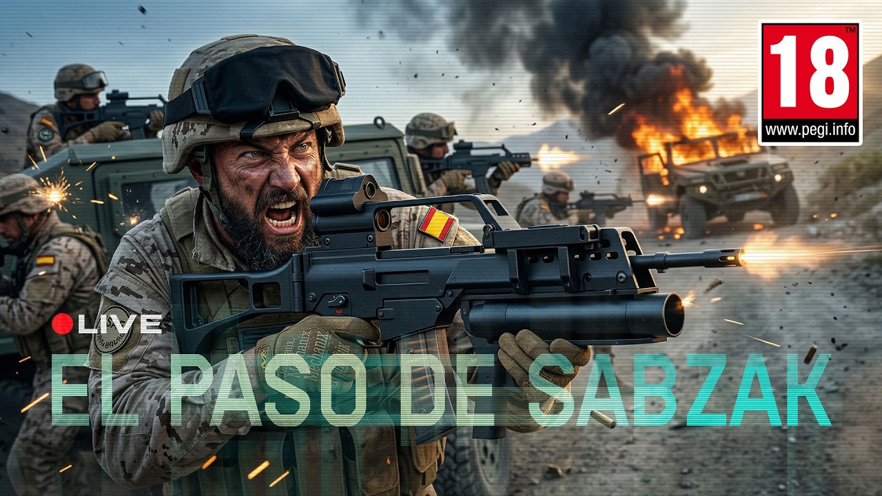 🔴 [ES] |+18| 4K OPERACIÓN EL PASO DE SABZAK - BIMT Ejército de Tierra Español - Simulación Arma 3