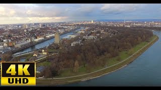 Dji phantom 3 4k uhd videodie parkinsel ist ein teil der südlichen
innenstadt stadt ludwigshafen am rhein. sie zum hafengebiet,
wohngegend g...