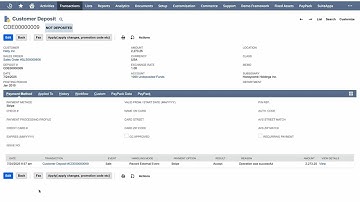 Process Refund on the NetSuite Customer Deposit