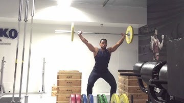 Overhead Squat from Blocks (Olympic Weightlifting)