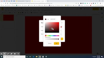 Changing Background Color: Google Slide
