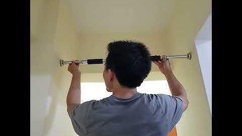 Pull up bar setup at home (replace silicon pad)