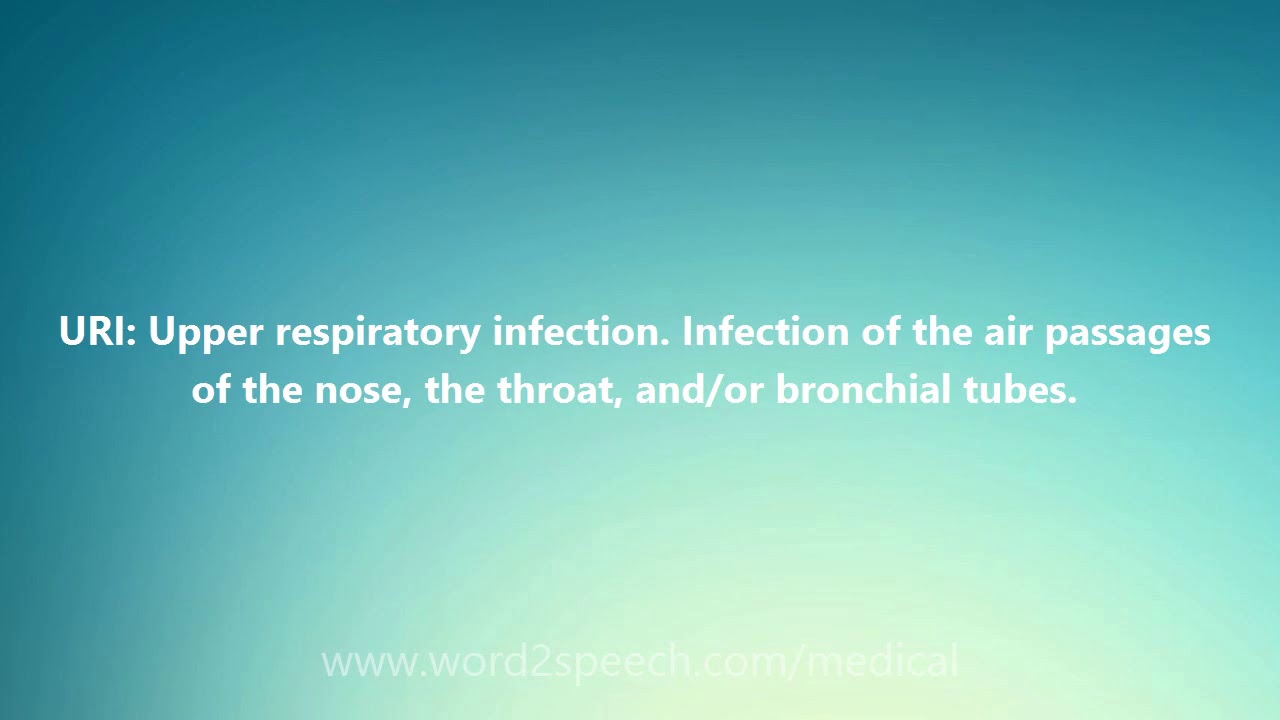 URI Medical Meaning and Pronunciation YouTube