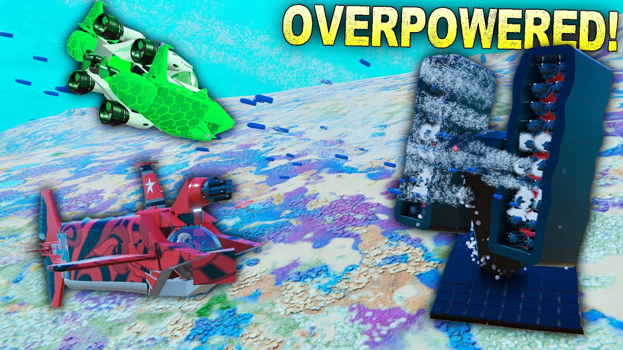 3 Submarines VS 1 OVERPOWERED TORPEDO CANNON!