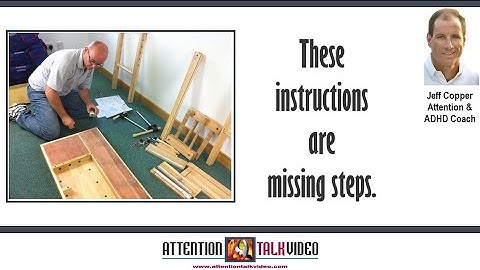 ADHD and Thinking Struggles: The Difficulty of Following Instructions | AttentionTalkVideo