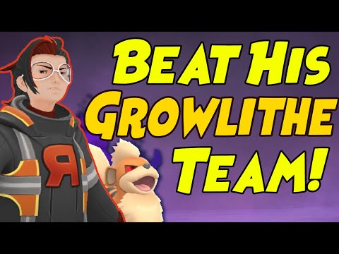 How to Beat ARLO New Shadow Growlithe Team in Pokemon GO