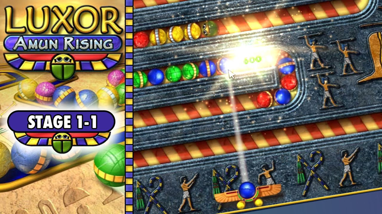 Luxor Amun Rising STAGE 11 A Match3 Adventure in Ancient Egypt! The Sphere Chains Game! YouTube
