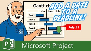 Microsoft Project: Add a Date to a Deadline Indicator