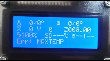 Erro Max Temp - Como Resolver - Impressoras 3D