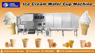 Wafer Cup Stacking Conveyor Production Line Fully Automatic | Ice Cream Wafer Cone Production Line