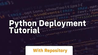 python deployment tutorial