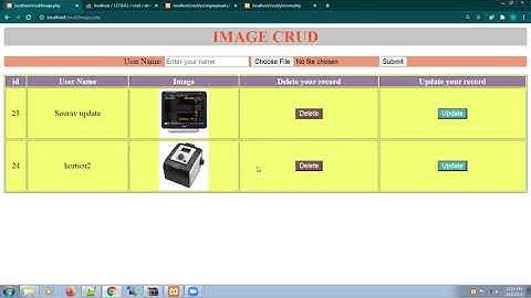 Upload Image in database using PHP MySQLi in Hindi | Using Crud (Insert,Delete,Select,update)