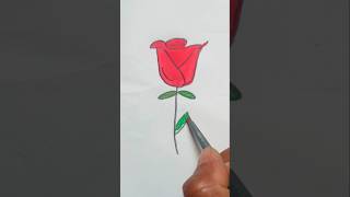 Rose 🌹 Coloring #rose #flowers #youtube  #art #coloring #drawing #shorts