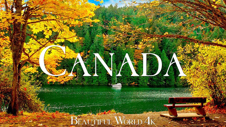Canada 4K Autumn Relaxation Film - Peaceful Piano Music - Autumn Landscape