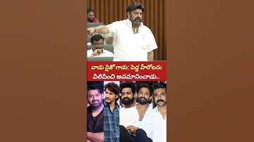 Balakrishna Sensational Comments On YS Jagan In Assembly | Chiranjeevi