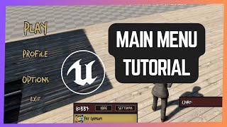 How To Create A Main Menu In Unreal Engine 5 |  Main Menu In Unreal Engine 5 Tutorial