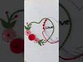 Unique heart ❤️ shape embroidery design with Palestrina stitch #embroidery #new #shorts #viral #art